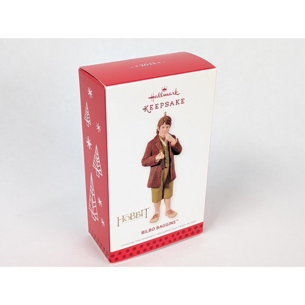 Hallmark Keepsake Bilbo Baggins Ornament 2013 The Hobbit QXI2095 Maroon Olive